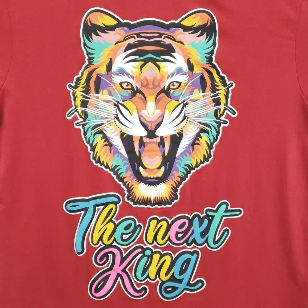 Switch Remarkable T-Shirt Mens Medium Red Limited Edition King Tiger Drip Cotton